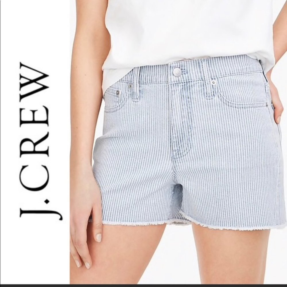 J.Crew NWT High Rise Cut Off Boy Shorts Piper …